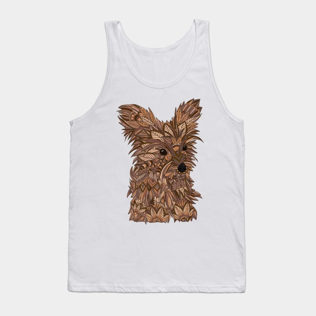 Cute Yorkie Tank Top by ArtLovePassion